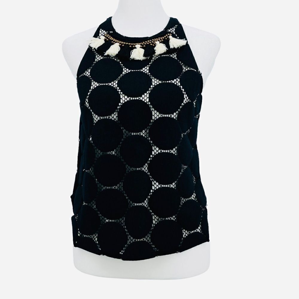 Anthropologie Weston Wear Embellished Sleeveless Top Women’s Size XS